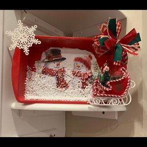 Handmade Christmas Snowmen Shelves Sitter